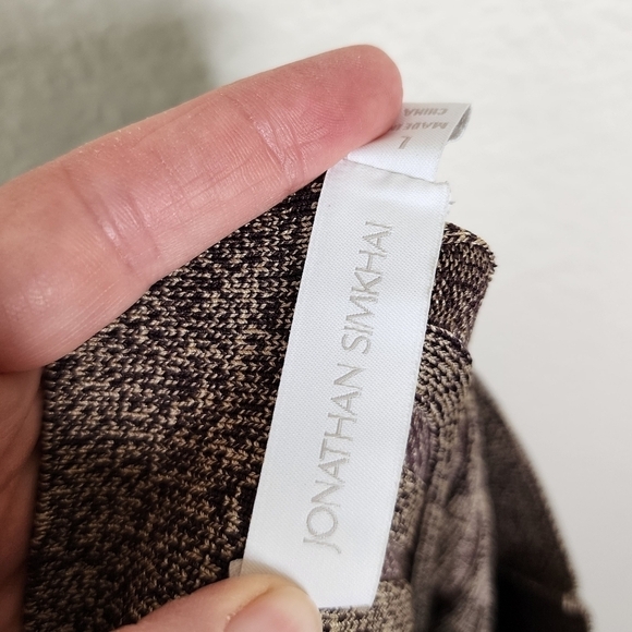 Jonathan Simkhai Ashton Rib Knit Button Detail Midi Skirt L - Picture 4 of 5